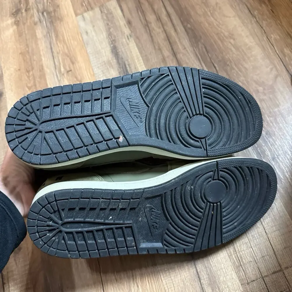 2018 Air Jordan 1 Mid Retro Olive Canvas